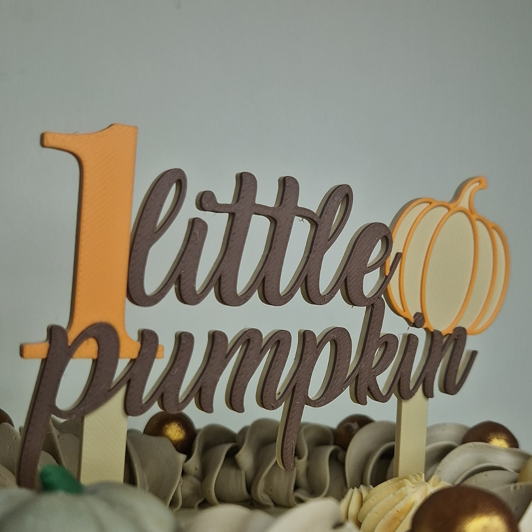 1 Little pumpkin Caketopper