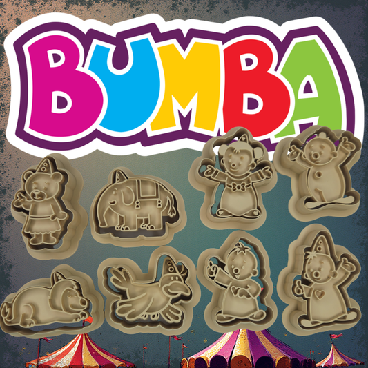 Bumba en vriendjes koekjesvormen