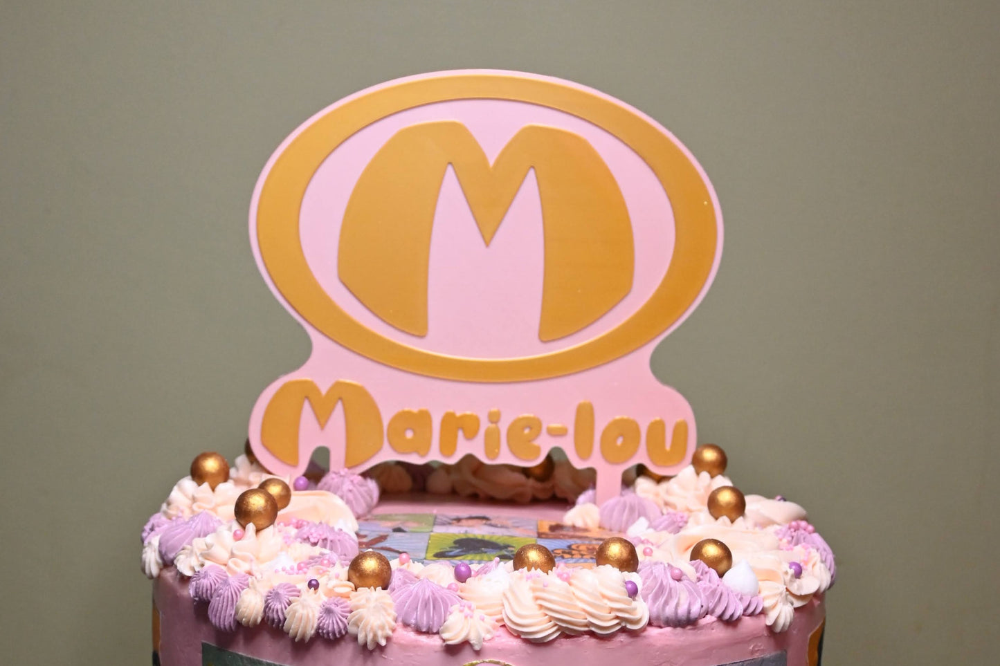 Gepersonaliseerde caketopper