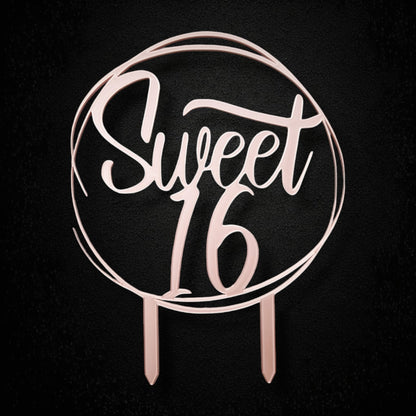 Sweet 16 Caketopper
