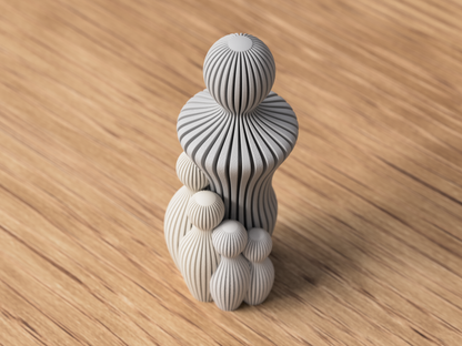 Familiebeeldje Papa met kindjes