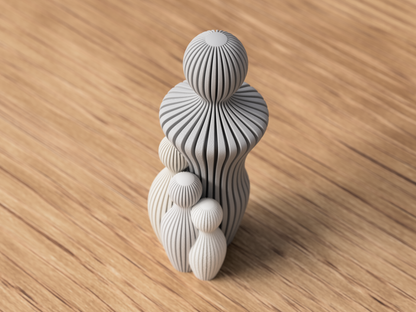 Familiebeeldje Papa met kindjes