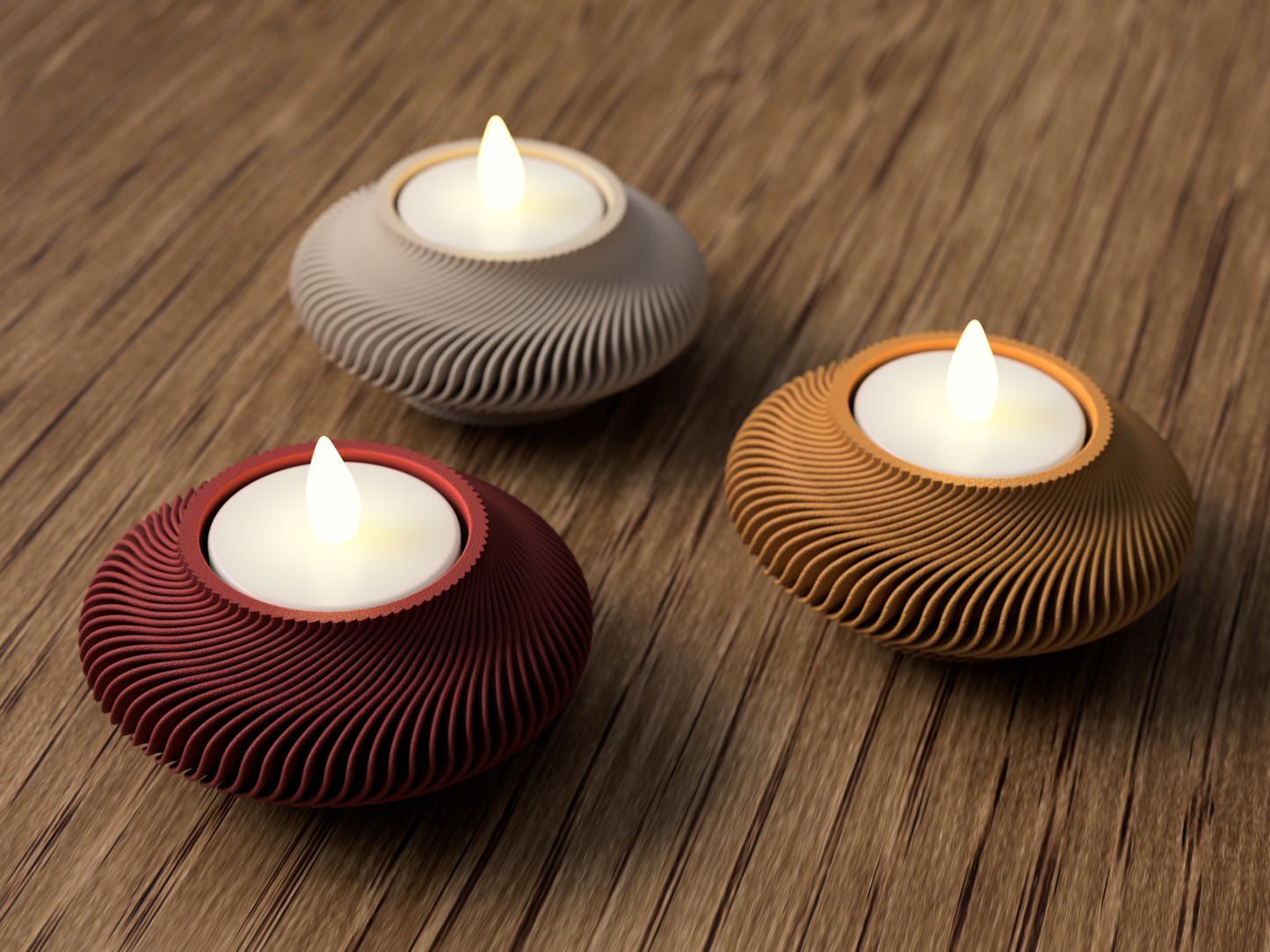 Strakke theelichthouder