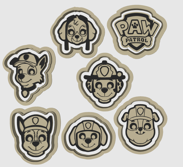 Paw Patrol koekjesvormen